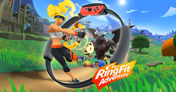 Sản phẩm RingFit và tựa game RingFit Adventure của Nintendo